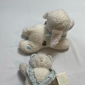 Eden Baby Tunes Musical White Lamb Lovey Plush Working Dead stock Vintage